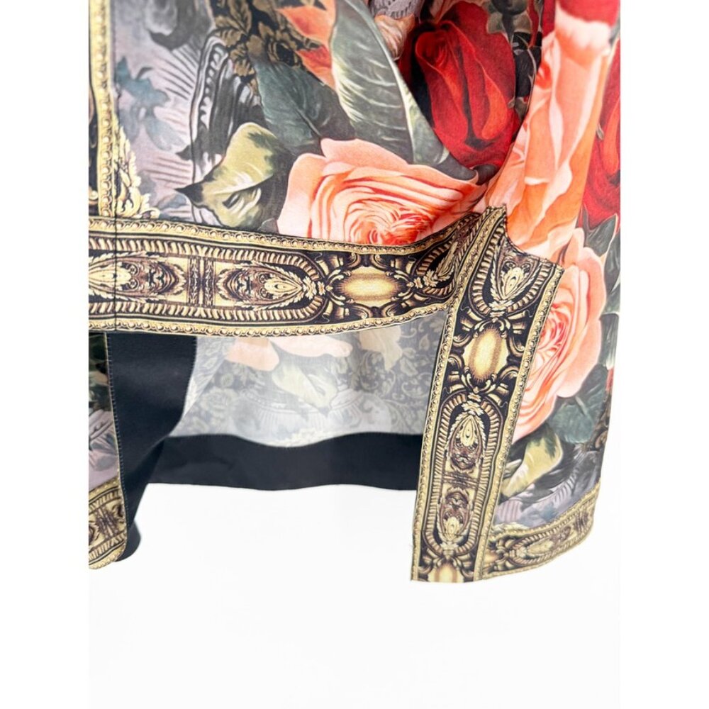Soft Surroundings Tunic Dress M Embellished Floral Boho Luxe Tassel beaded boho - Picture 7 of 13